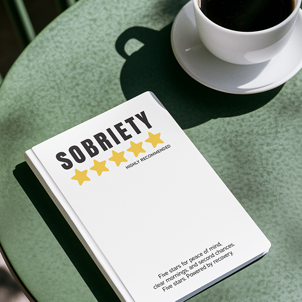 Sobriety 5 Stars Highly Recommended Merch
