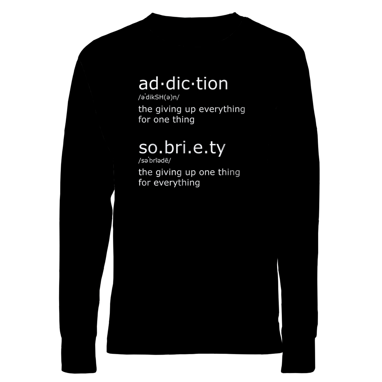 Ad.dic.tion & So.bri.e.ty Apparel
