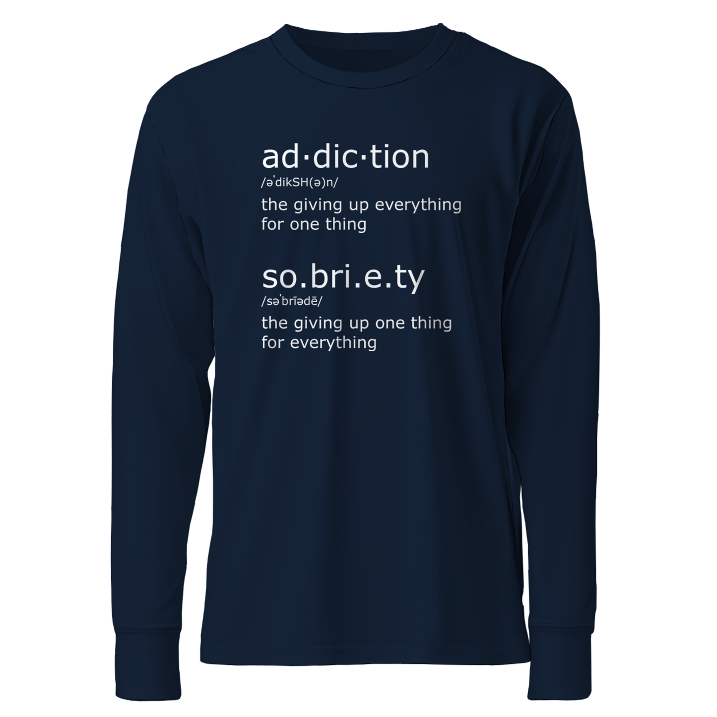 Ad.dic.tion & So.bri.e.ty Apparel