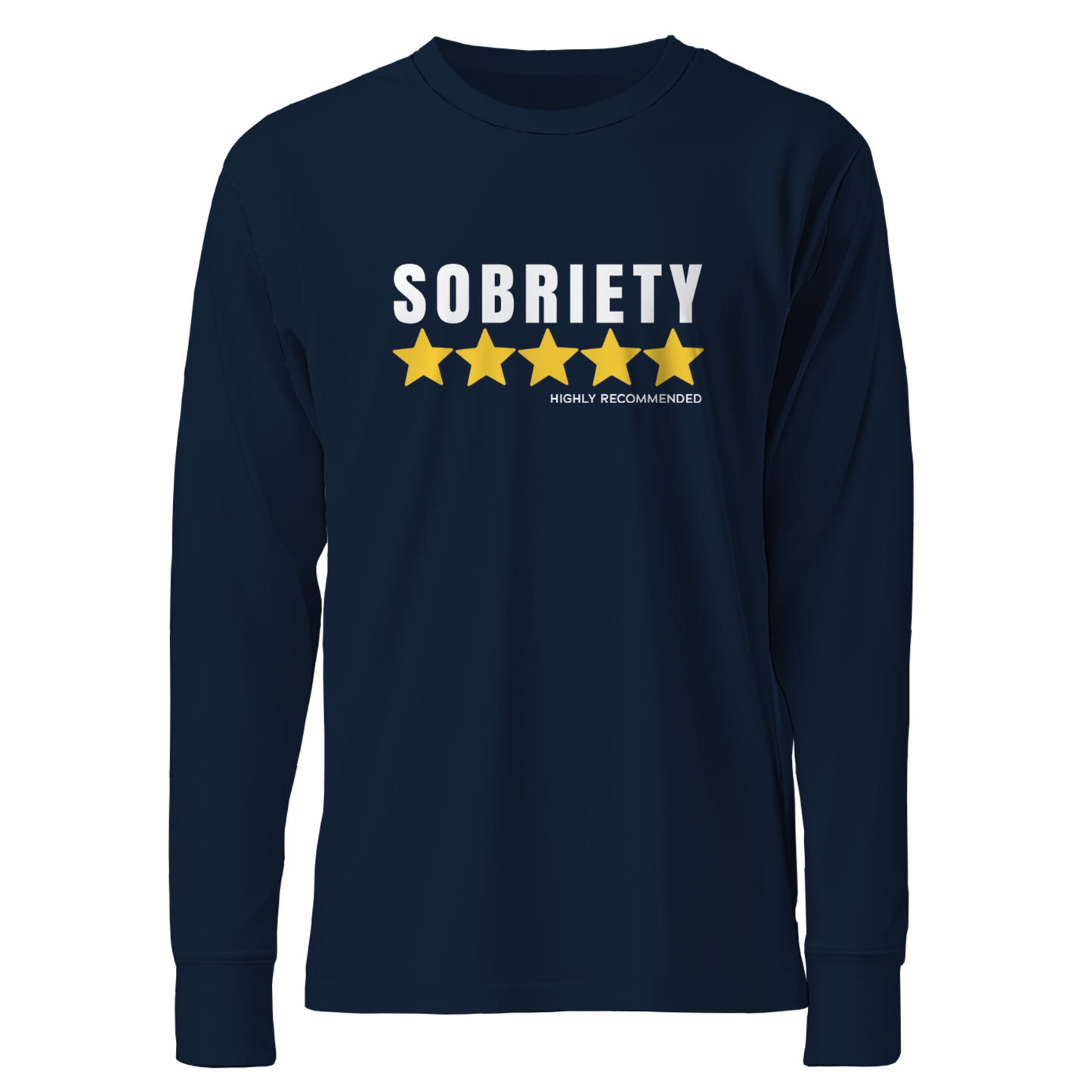 Sobriety 5 Stars Highly Recommended Apparel