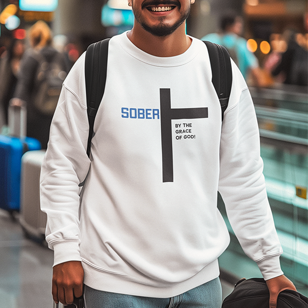 Sober By The Grace Of God Apparel