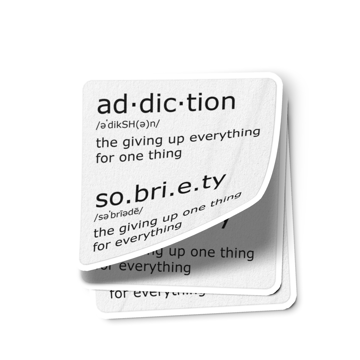 Ad.dic.tion & So.bri.e.ty Merch
