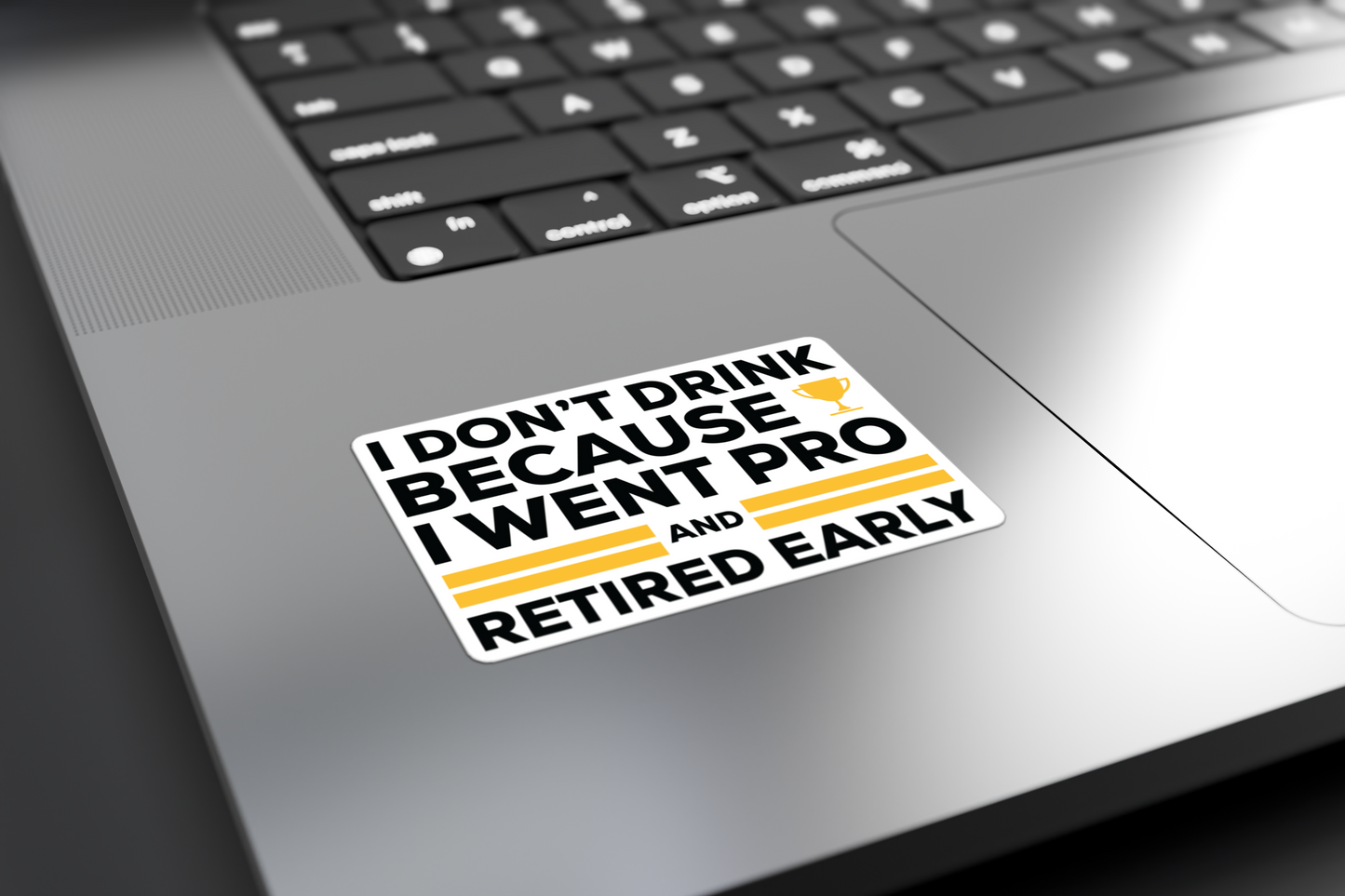 I Don't Drink Because I Went Pro and Retired Early - Sticker