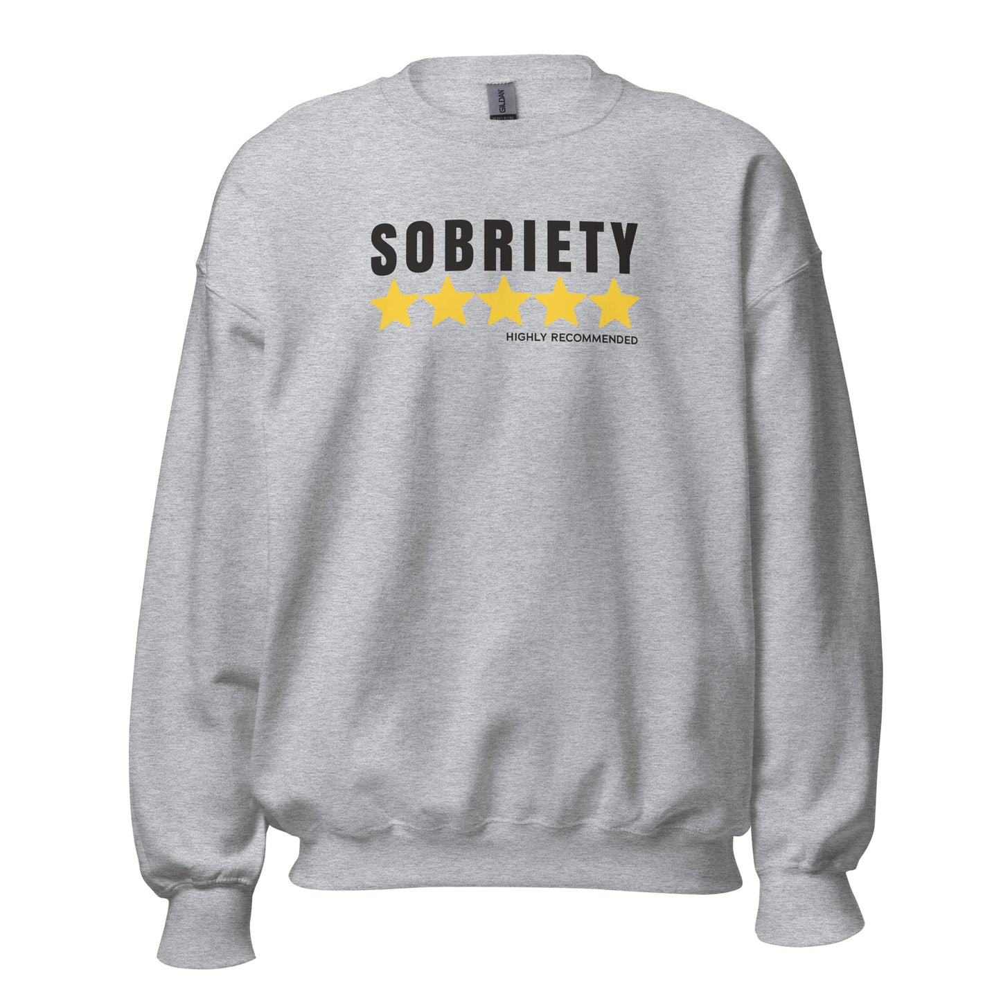 Sobriety 5 Stars Highly Recommended Apparel