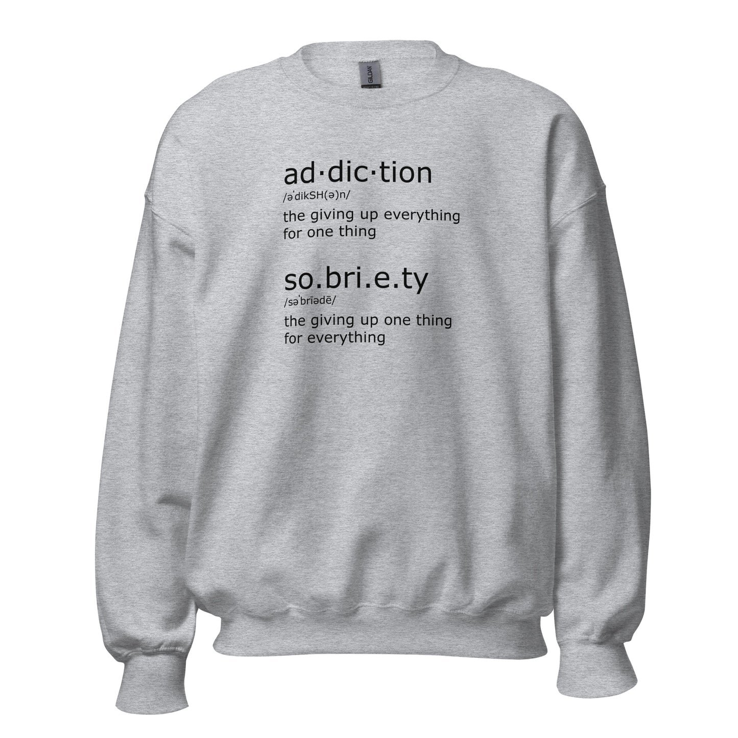 Ad.dic.tion & So.bri.e.ty Apparel