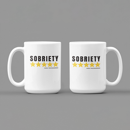Sobriety 5 Stars Highly Recommended Merch