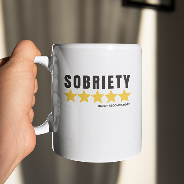 Sobriety 5 Stars Highly Recommended Merch