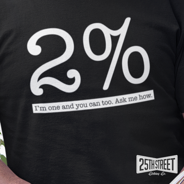 2% I'm One And You Can Too. Ask Me How