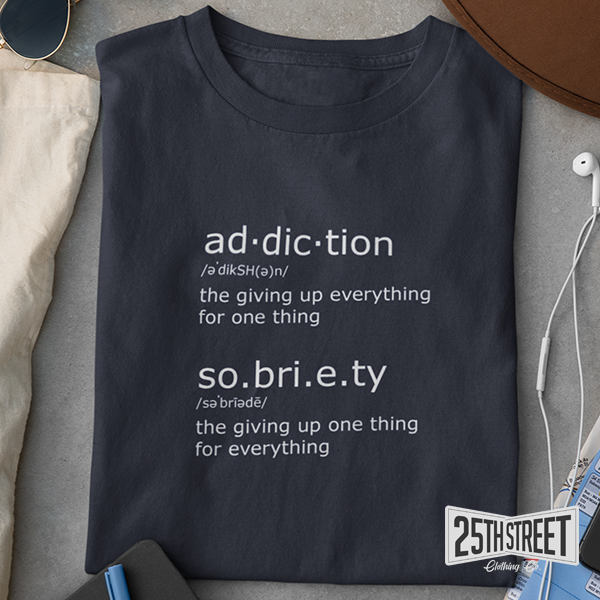 Ad.dic.tion & So.bri.e.ty Long-sleeve