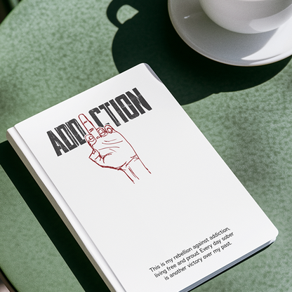 Middle Finger Addiction Distressed Merch