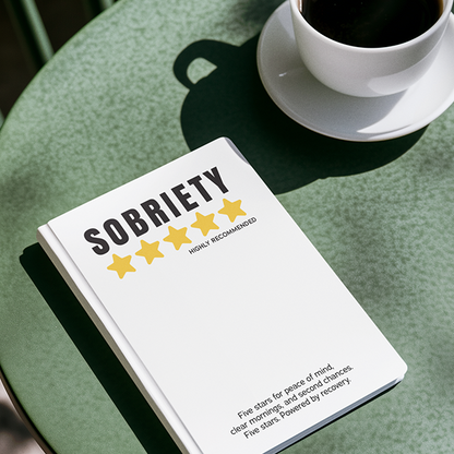 Sobriety 5 Stars Highly Recommended Merch
