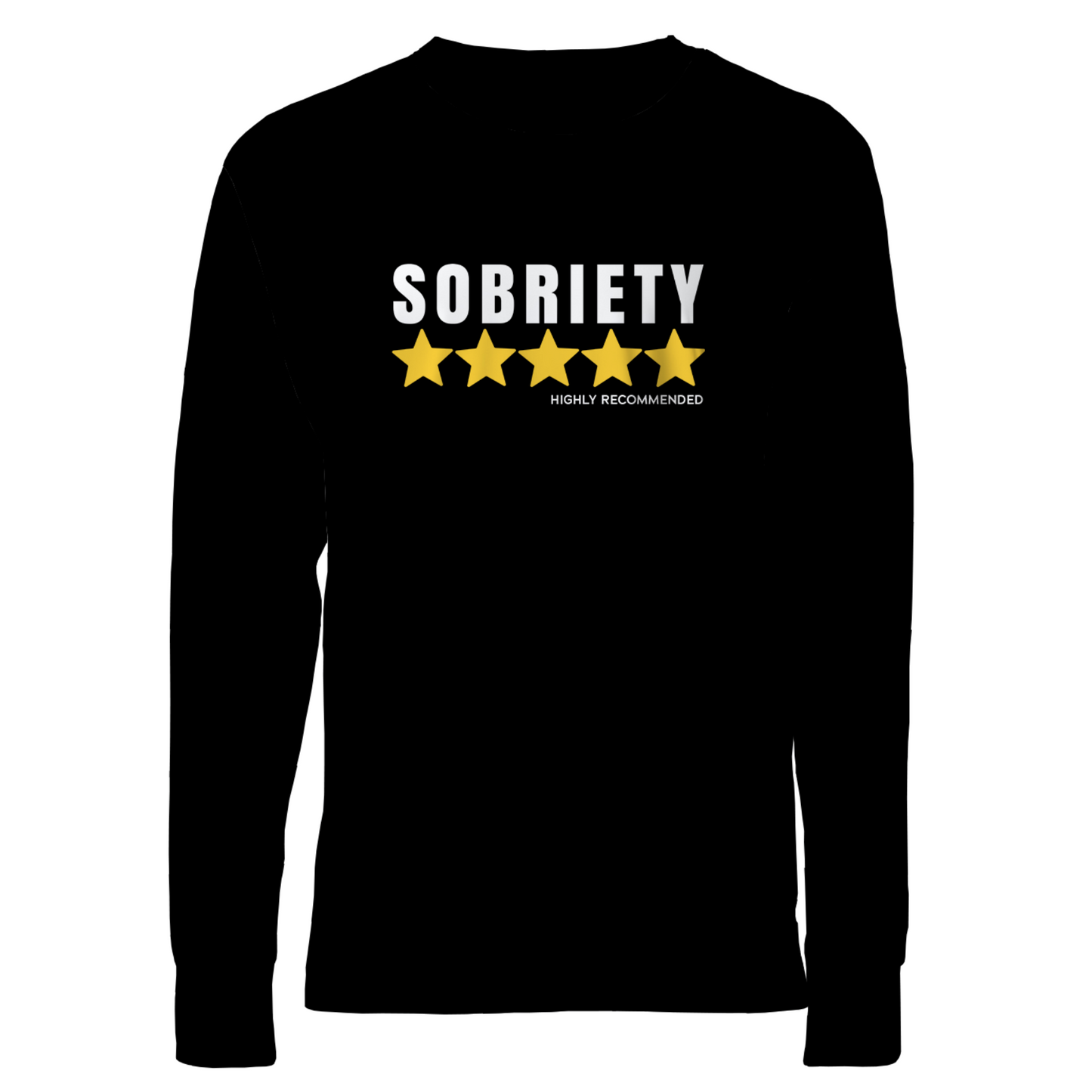 Sobriety 5 Stars Highly Recommended Apparel