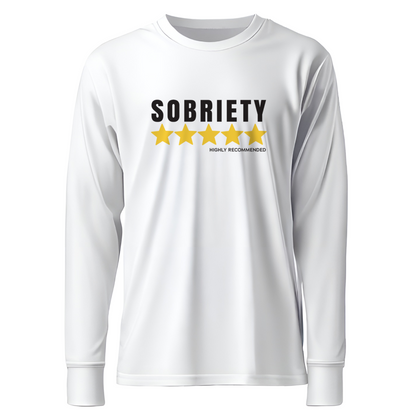 Sobriety 5 Stars Highly Recommended Apparel