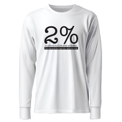 2% Of Addicts Find Life After Addiction. I'm One And You Can Too. Ask Me How Apparel