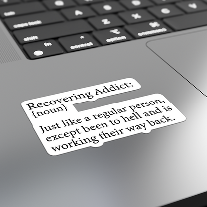 Recovering Addict {Noun} Merch