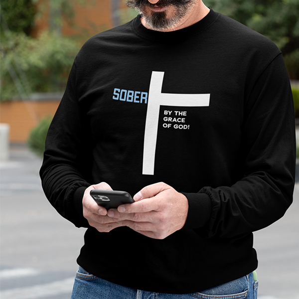 Sober By The Grace Of God Apparel