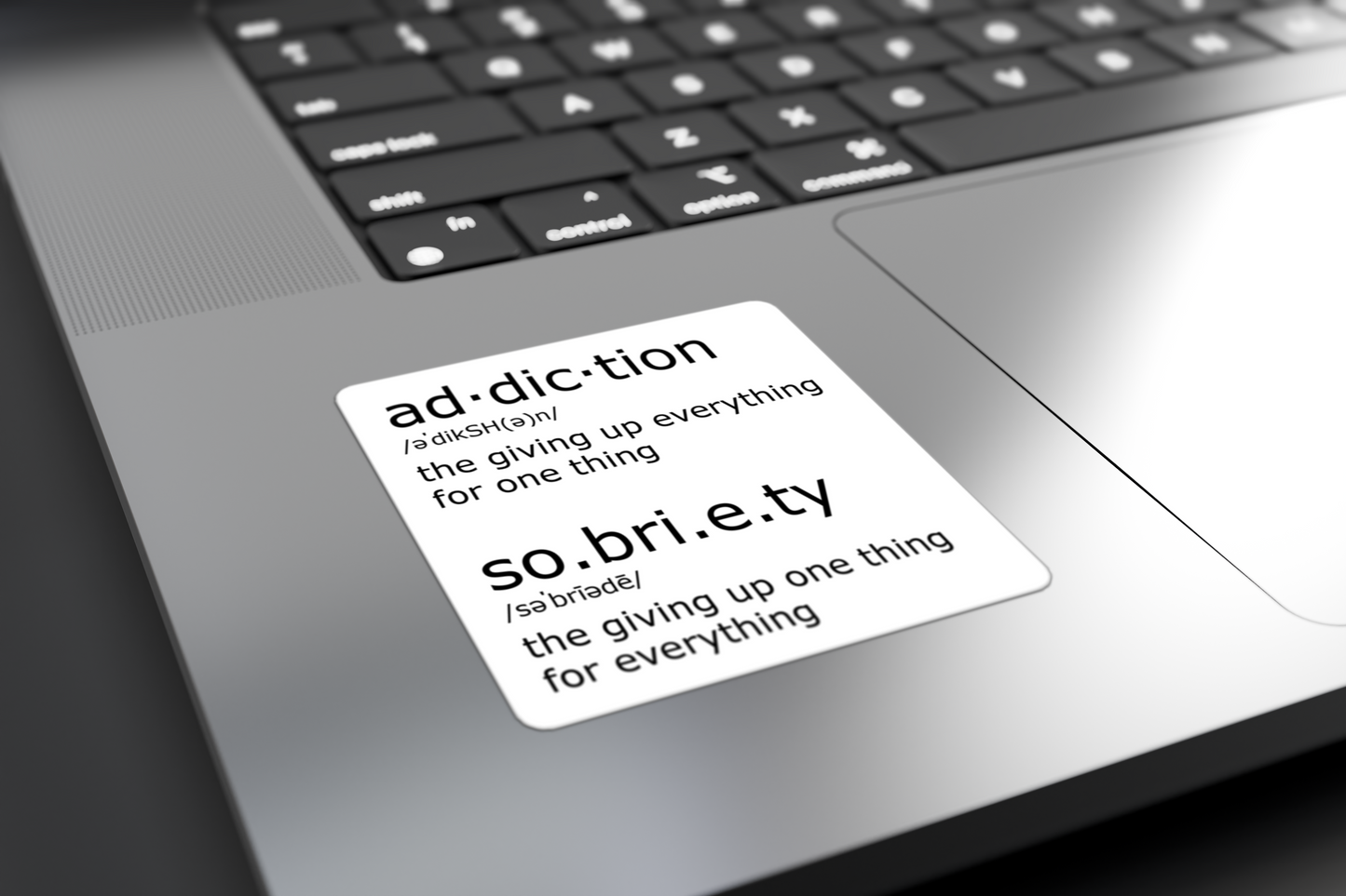 Ad.dic.tion & So.bri.e.ty - Sticker