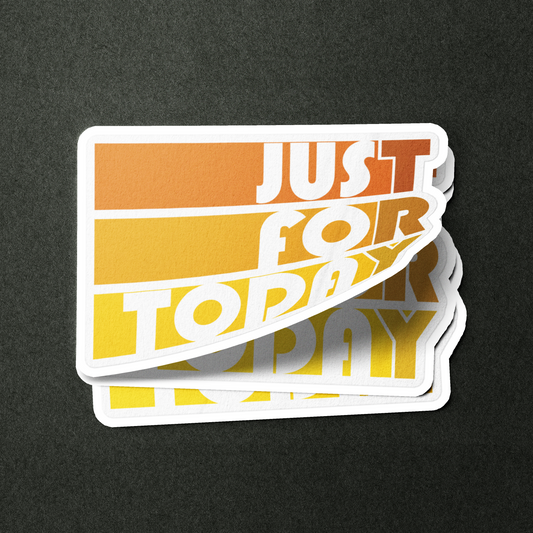 Just For Today (TRY) Retro - Sticker