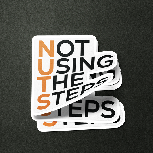 NUTS Not Using The Steps - Sticker