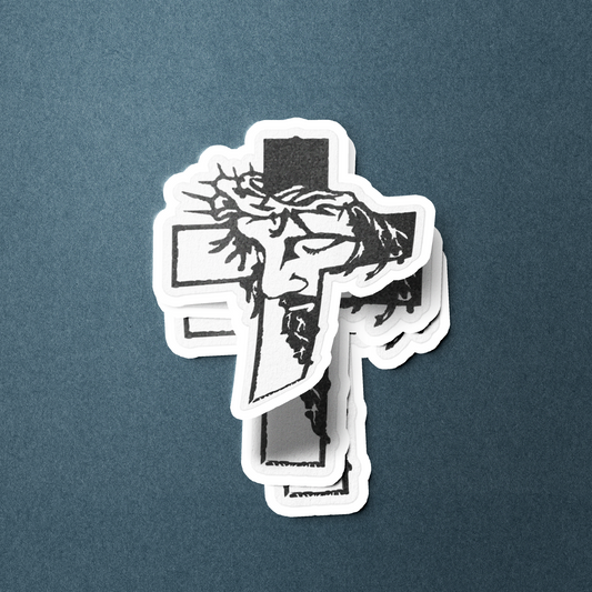 Jesus Inside Cross - Sticker