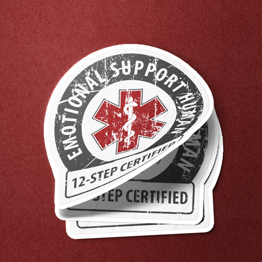 Emotional Support Human - Sticker