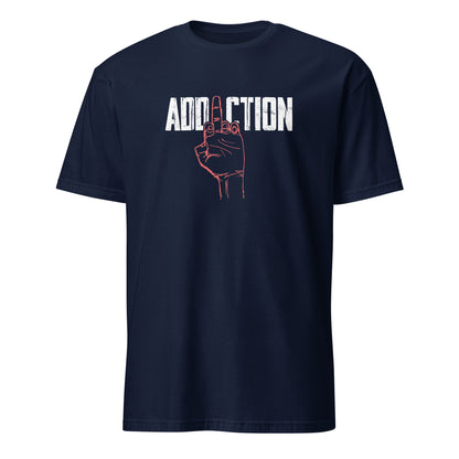Middle Finger Addiction Distressed Apparel