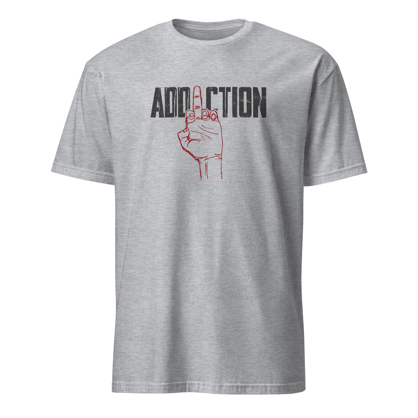 Middle Finger Addiction Distressed Apparel