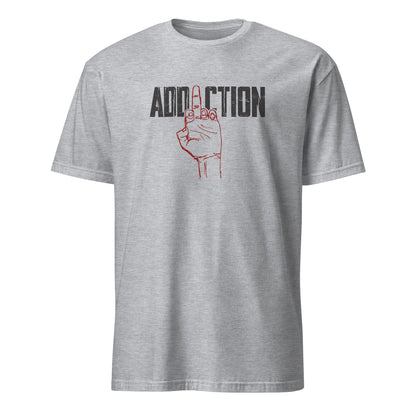 Middle Finger Addiction Distressed Apparel