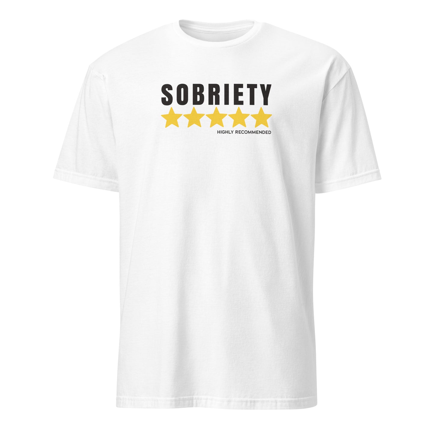 Sobriety 5 Stars Highly Recommended Apparel