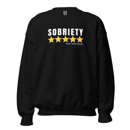 Sobriety 5 Stars Highly Recommended Apparel