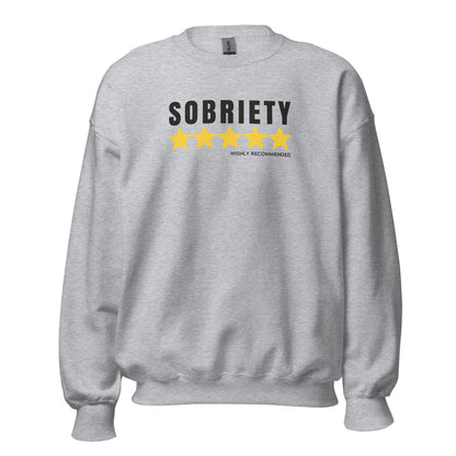 Sobriety 5 Stars Highly Recommended Apparel
