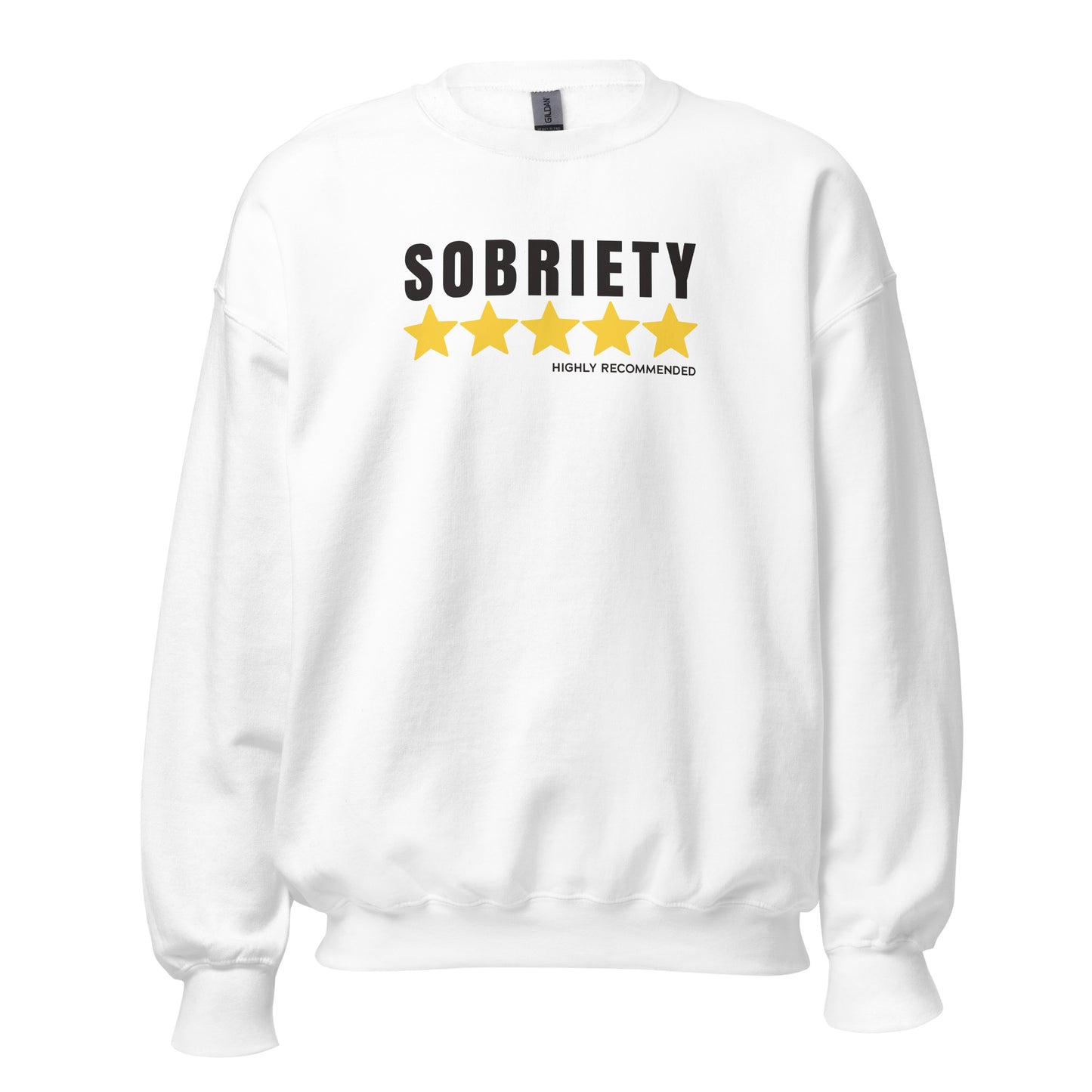 Sobriety 5 Stars Highly Recommended Apparel