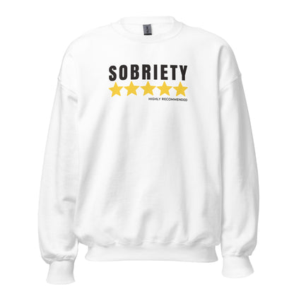 Sobriety 5 Stars Highly Recommended Apparel