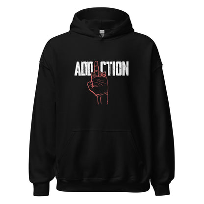 Middle Finger Addiction Distressed Apparel