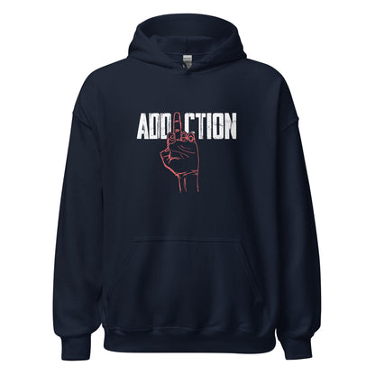 Middle Finger Addiction Distressed Apparel
