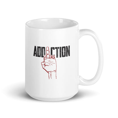 Middle Finger Addiction Distressed Merch